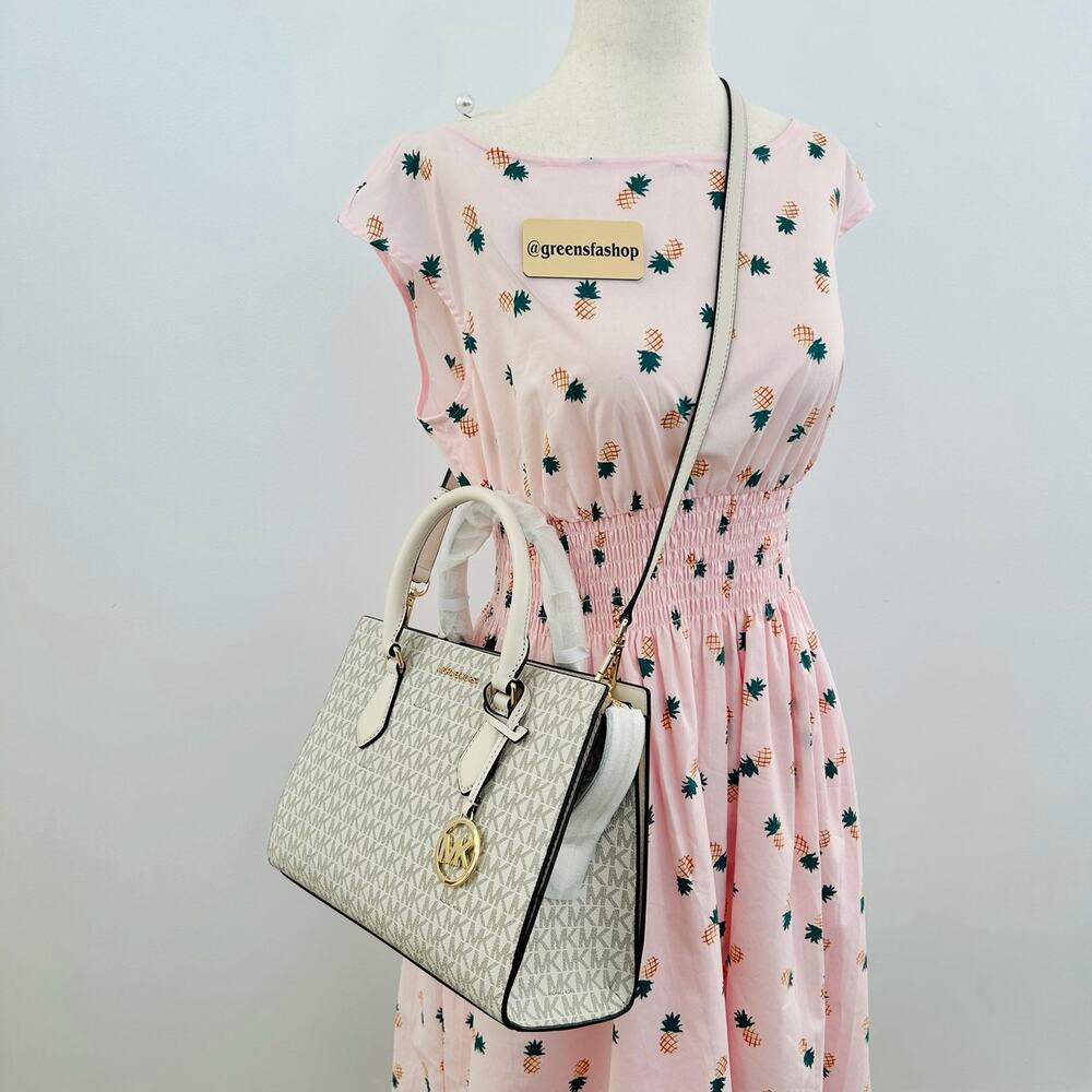 Michael kors purse Sheila Medium Satchel LT Cream - Picture 9 of 9
